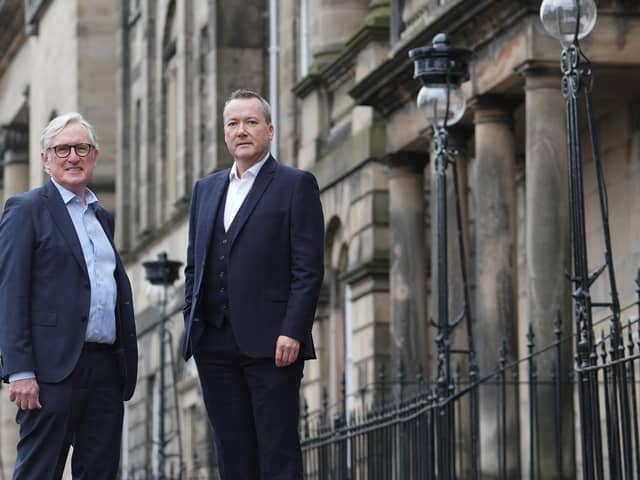 From left: chief executive Steve Rick and new strategic account manager for Scotland, Scott McMillan. Picture: Stewart Attwood.