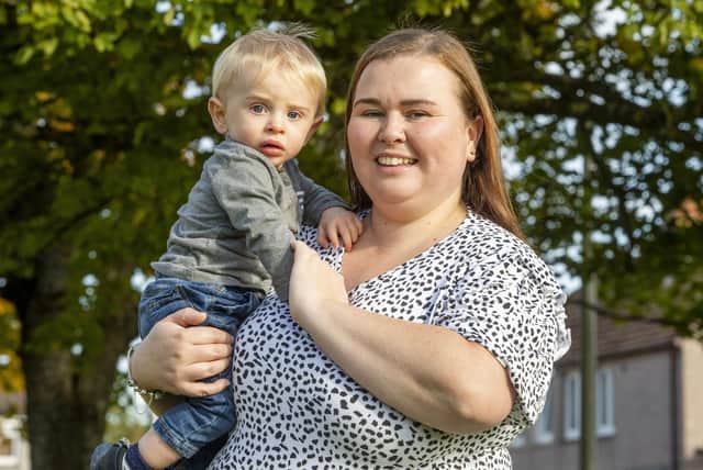 Claire and husband, David, 38, a courier, were delighted to welcome their little boy at 39 weeks in November 2019, at Edinburgh Royal Infirmary, weighing a healthy 6lb 3oz.