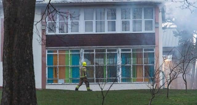 Liberton Primary was hit by a devastating blaze in February, which caused significant damage to a wing of the main school building containing 12 classrooms.