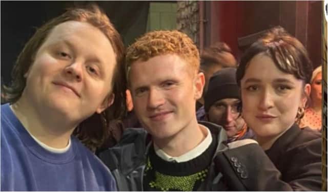 Singer Lewis Capaldi poses for pictures with fans at Edinburgh venue Sneaky Pete's. Photo: Sneaky Pete's instagram