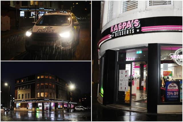 Kaspa's in Gorgie Road, where an 18-year-old boy was seen bleeding after being stabbed in the Gorgie area on Monday night picture: Michael Gillen/JPI Media
