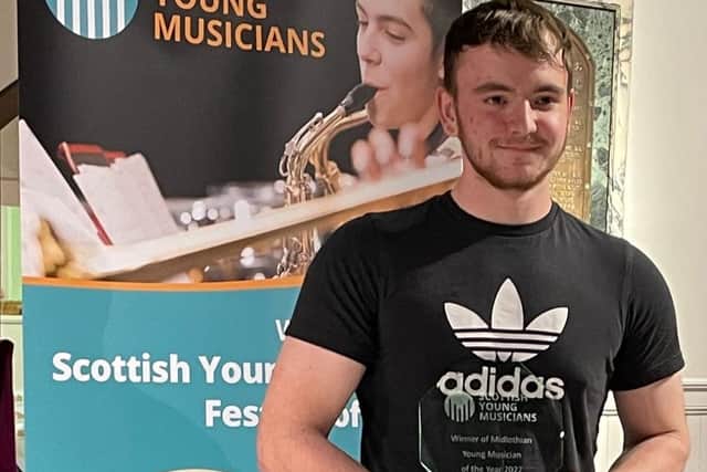 Joe Gillan from Newbattle High is through to the final of the Scottish Young Musicians Solo Performer of the Year.