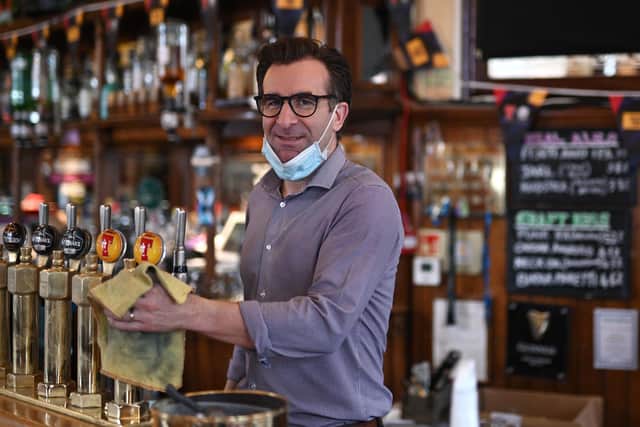 Craig Ford, general manager of the Roseburn Bar, has been serving rugby supporters for the past 25 years but is expecting a "euphoric" atmosphere this weekend after two years of coronavirus restrictions. Picture: John Devlin