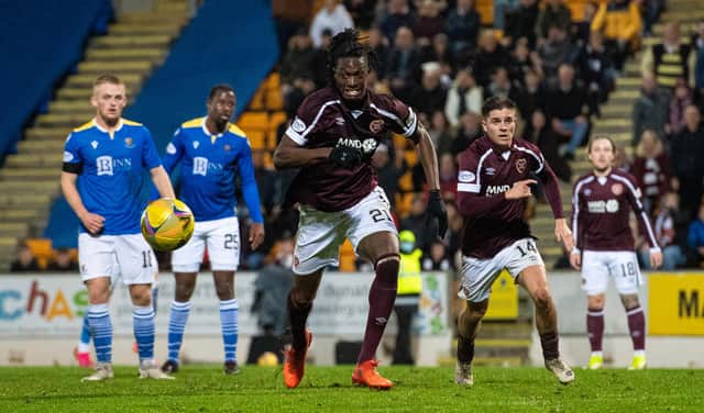 Armand Gnanduillet's performance was just missing a goal against St Johnstone.  (Photo by Ross MacDonald / SNS Group)