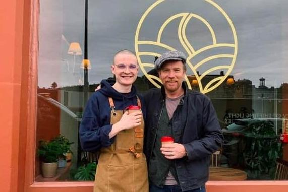Trainspotting and Star Wars star, Hollywood A-lister Ewan McGregor, right, popped into Cappuccino in Edinburgh for a cup of coffee at the start of the month.