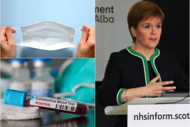 Nicola Sturgeon revealed the latest figures on coronavirus at a briefing on Tuesday.