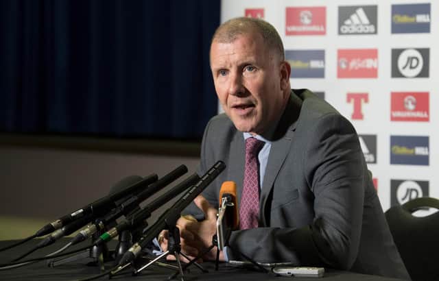 Former SFA Chief Executive Stewart Regan has outlined an unusual plan for the football season. Picture: SNS