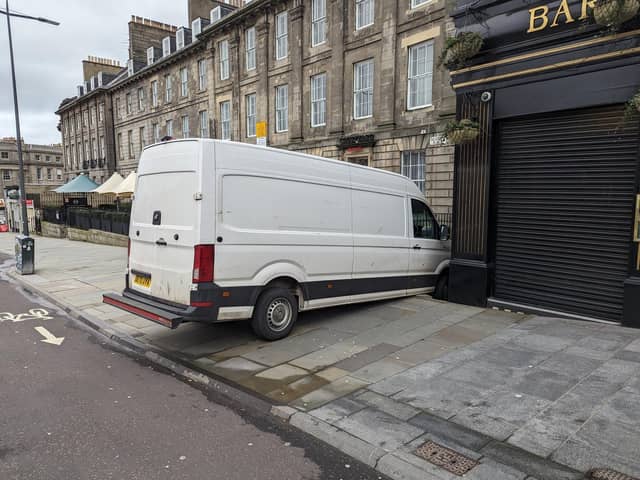 An Edinburgh driver found themselves stuck on a notorious set of steps – making them the fourth person get trapped on Greenside Place in a matter of weeks. Photo: Martin McMullen