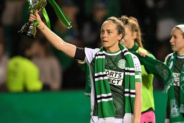 The 36-year-old captain has been at Hibs throughout the biggest moments in their history. Since donning green and white in 2004, she is nearing two decades in the first team, winning everything there is to win for her club. Her influence also expands from her ability on the pitch becoming the Girls & Women's Academy Director under the guise of Hibernian Community Foundation in 2017. Under her leadership, many more girls may match her achievements at the club. Credit: Malcolm Mackenzie