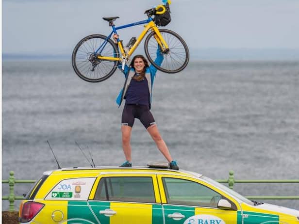 Andrea Fraser has embarked on solo round-trip from Scotland to the Ukrainian border