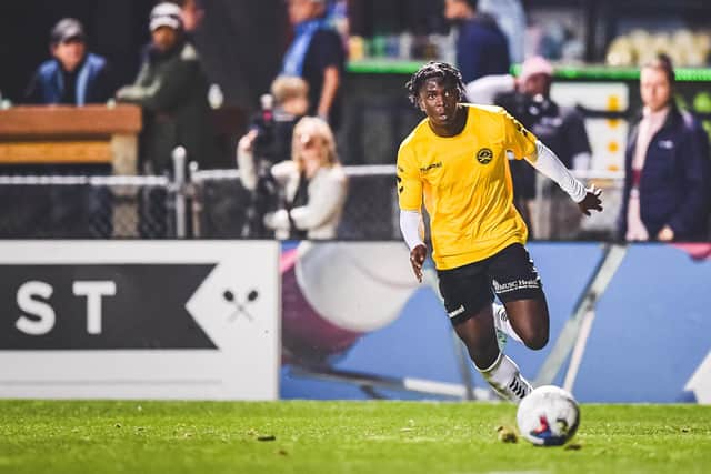 EJ Johnson in action for Charleston Battery during his loan spell. Picture: Charleston Battery