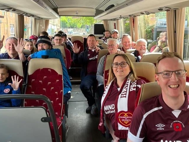 On the bus and Hampden bound:
Pic: Lynsey Liddle