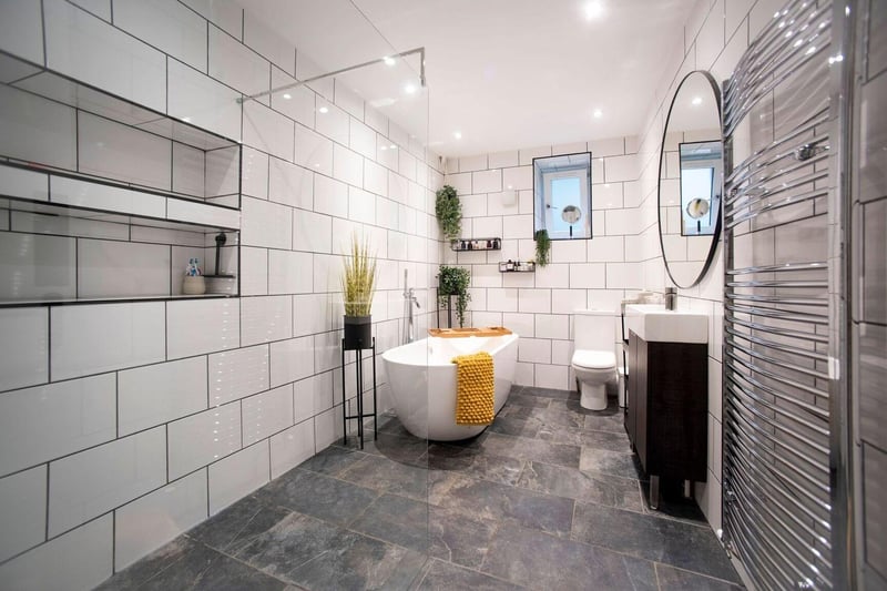 Old Train House has a stunning bathroom. Photo:  Kirsty Anderson