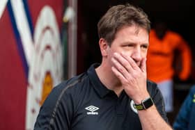 Will Daniel Stendel be around next season to shape the Hearts squad? Picture: SNS