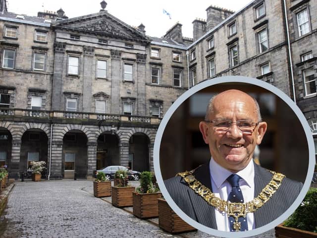 Lord Provost Robert Aldridge’s luxury civic cars are often seen waiting to pick him up for engagements outside the City Chambers.