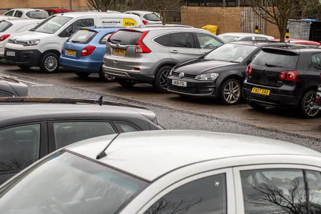 The workplace parking levy would likely mean employers with over 50 parking spaces facing an annual charge of around £500 per space.  Picture: Lisa Ferguson.