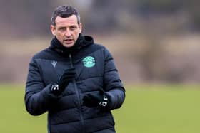 Hibs manager Jack Ross refused to shy away from the enormity of last week's league clash with Ross County, in Dingwall. Photo by Ross Parker / SNS Group