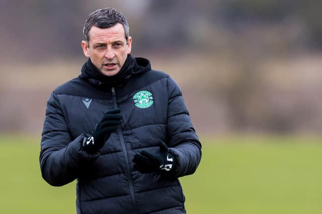 Hibs manager Jack Ross refused to shy away from the enormity of last week's league clash with Ross County, in Dingwall. Photo by Ross Parker / SNS Group
