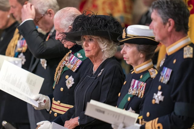 The Queen Consort during a Service of Prayer and Reflection for the Life of Queen Elizabeth II at St Giles' Cathedral, Edinburgh.