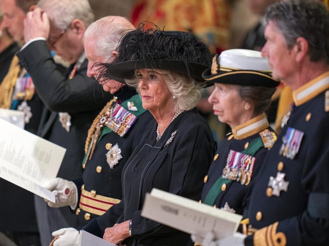 The Queen Consort during a Service of Prayer and Reflection for the Life of Queen Elizabeth II at St Giles' Cathedral, Edinburgh.