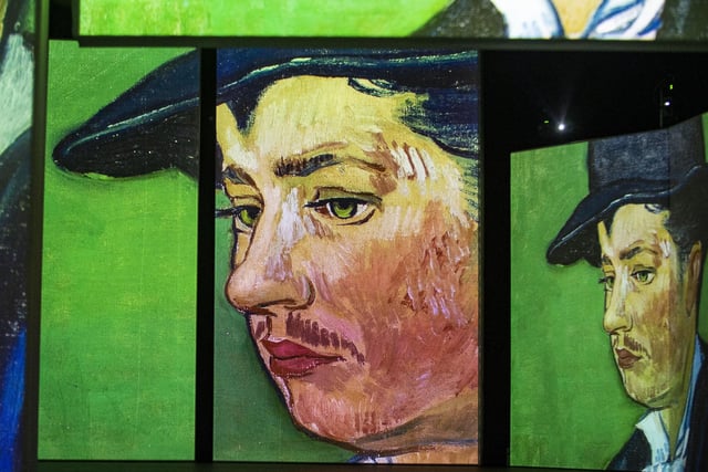 Armand Roulin was Joseph's eldest son and was painted by Van Gogh when he was just 17 years old. In one painting, he wears bright yellow and appears confident and in another, he is depicted as a sad young man against a green background.

Picture: Lisa Ferguson