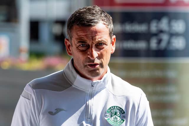 Hibs manager Jack Ross has defended his players from more derogatory comments. Photo by Mark Scates / SNS Group