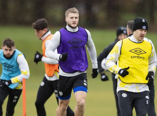 Stephen Humphrys and Peter Haring go through their paces at training. Picture: Mark Scates / SNS