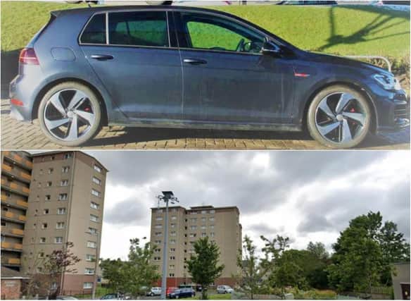 A Volkswagen Golf GTI is being linked to the attempted murder in West Pilton Grove last month.