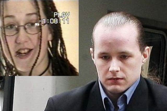 Convicted killer Luke Mitchell claims he was framed for the brutal murder of Jodi Jones (inset) (PA Media).