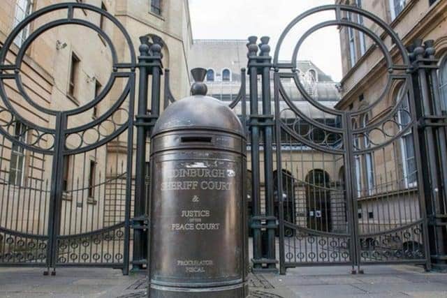 Edinburgh Sheriff Court heard Lee Ness had spat blood at two police officers