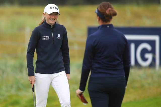 Louise Duncan during last year's AIG Women's Open at Carnoustie