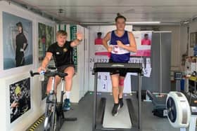 The two young rugby players are taking on the 24-hour challenge in aid of Cancer Research UK.
