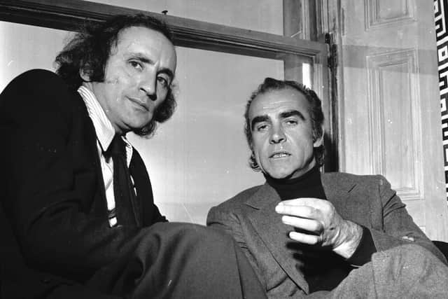 Richard Demarco and Sir Sean Connery pictured in December 1972.