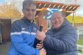 Archie Roue earned the man of the match award for Penicuik [Pic: Penicuik Athletic]