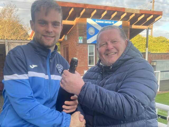 Archie Roue earned the man of the match award for Penicuik [Pic: Penicuik Athletic]
