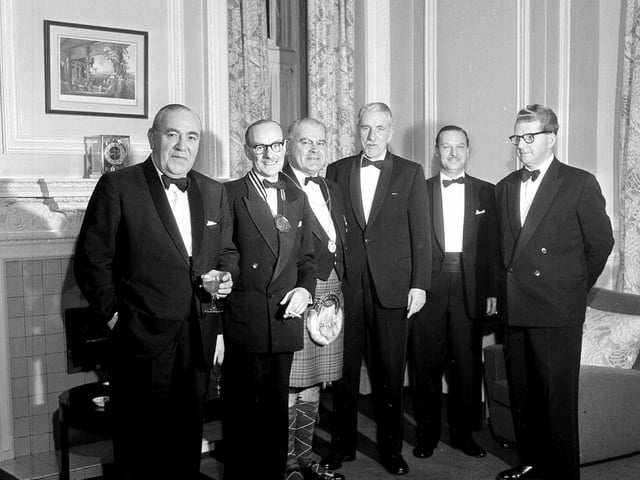 The top table at the Royal High School Club Dinner in March 1964.