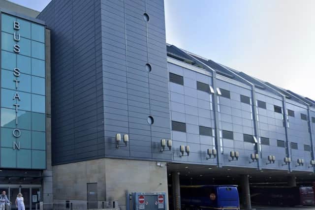 Edinburgh Bus Station where dealer was caught with haul of heroin and cocaine