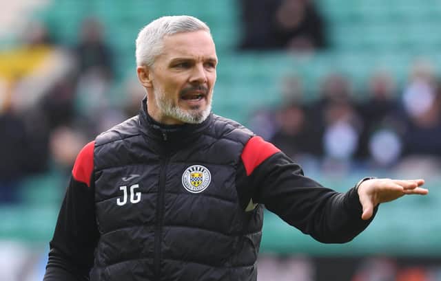 Jim Goodwin is looking to cause an upset at Easter Road. Picture: SNS