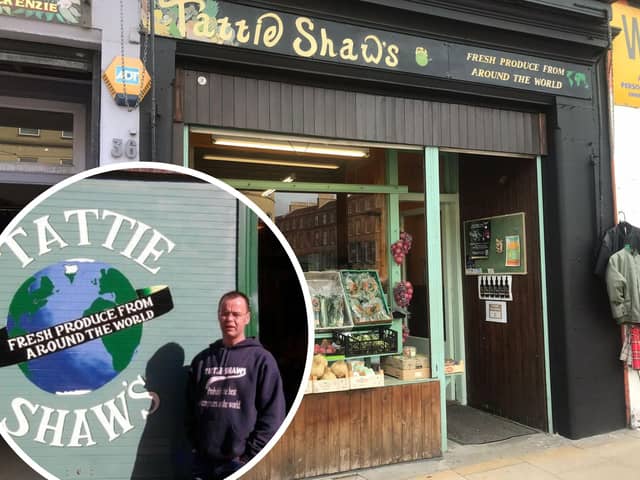 Tattie Shaws owner, James Welby, said his grocery shop could close in a matter of weeks if a buyer is found quickly. The shop at 35 Elm Row was put on the market last week