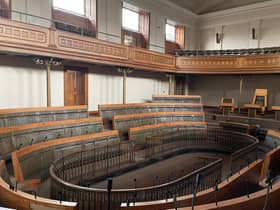 The debating chamber created in the old Royal High School for a future Scottish Parliament will be used for Edinburgh's Hidden Door festival this summer.