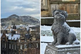 Edinburgh in the snow.