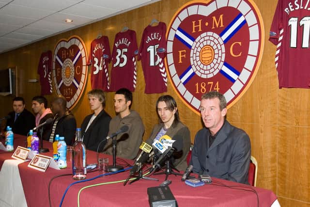 Hearts infamously signed 11 players in on transfer window in 2006. Picture: SNS