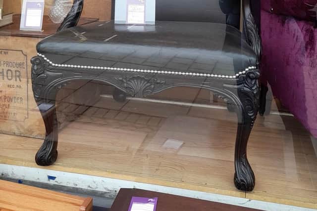 A set of luxury chairs are on sale for £2500 each at the Bethany Christian Trust’s Morningside shop.