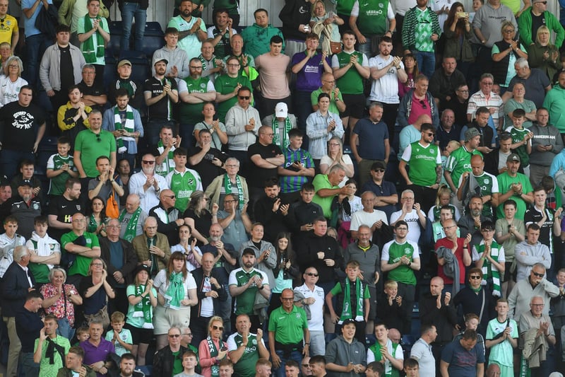 There was a big following for the Premier Sports Cup group tie The Falkirk Stadium, where Hibs suffered a 2-1 defeat
