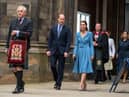 The Duke and Duchess of Cambridge departing after the the closing ceremony of the Church of Scotland's General Assembly  Picture: Andrew O'Brien