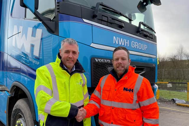 Dave Cheetham, senior operations manager – communities directorate waste services, Dumfries and Galloway Council; and Jamie Campbell, head of corporate sales at NWH Group.