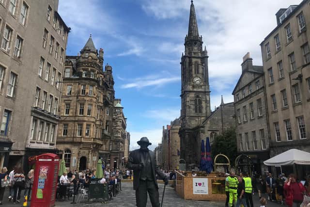 Cafe culture returned to the Royal Mile this summer.