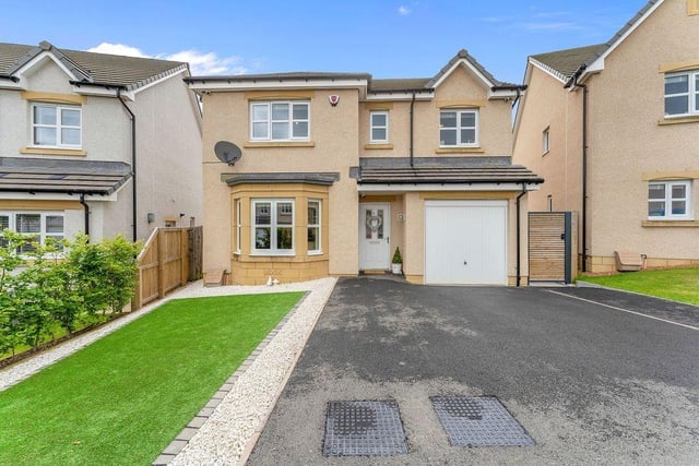 The fifth most-viewed property on the list this month is a four-bedroom, detached family home in a popular new-build development in Cowdenbeath. Close to local amenities and with great transport links back to Edinburgh, this property is an ideal base for modern families, with slick, modern interiors and a glamorous finished look. The home has all the features a family could need too, with four bathrooms, a utility room, plentiful storage and a large garage, plus plenty of flexibility to adapt the home to suit individual needs.
Available for offers over £340,000.