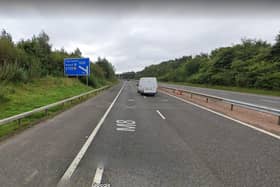 Buses will be permitted to a use a four-mile section of the M8 hard shoulder into Edinburgh. Picture: Google Street View