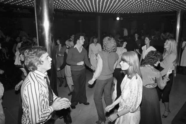 Dancers at Buster Brown's disco in Edinburgh, September 1979.